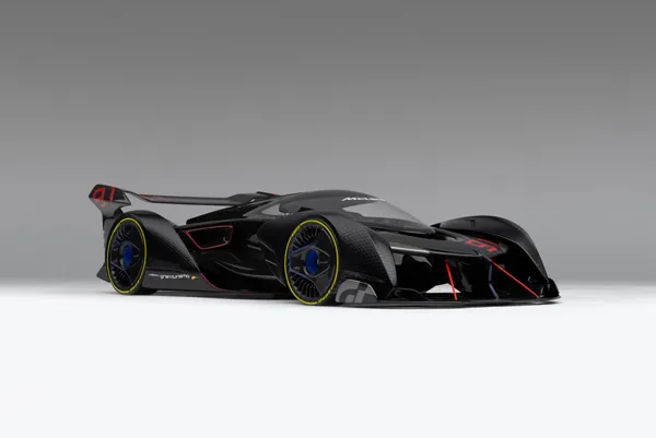 Amalgam Collection McLaren Ultimate Vision Gran Turismo (2017) - Signed Edition - Noir de Noir 1:8 scale resin model car