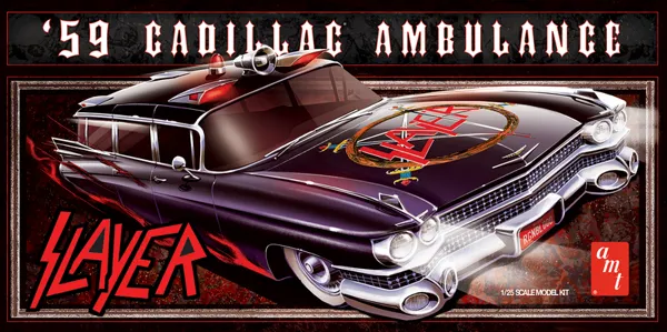 AMT 1959 Cadillac Ambulance Slayer Model Kit (DUE NOVEMBER 2026) 1:25 scale kit model car