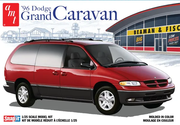 AMT 1996 Dodge Grand Caravan SNAP Model Kit (DUE NOVEMBER 2026) 1:25 scale kit model car