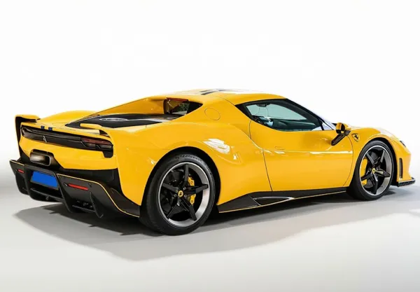 BBR Ferrari 296 Speciale – Giallo Modena With Blu Nart Stripes (P18269H) 1:18 scale resin model car