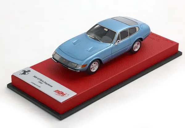 ماکت رزین BBR Ferrari 365 Gtb_4 Daytona – Metallic Light Blue – Premium Edition (BBR270DPRE) 1:43