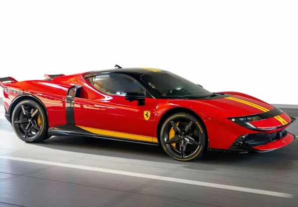 BBR Ferrari 849 Testarossa Assetto Fiorano Rosso Corsa With Giallo Modena Stripes (P18276M) 1:18 scale resin model car