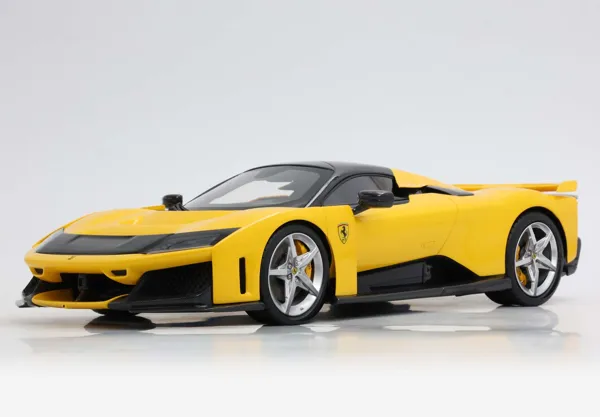 BBR Ferrari F80 Giallo Modena – Silver Wheels (BBR1223E) 1:12 scale resin model car