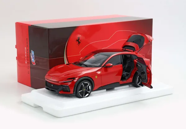 ماکت دایکست BBR Ferrari Purosangue Diecast Full Open Rosso Corsa – Polifoam (HE180052A) 1:18