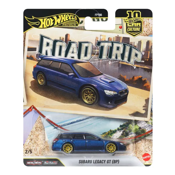 Hot Wheels Hot Wheels Premium Car Culture Road Trip Subaru Legacy GT (BP) 1:64 scale diecast model car
