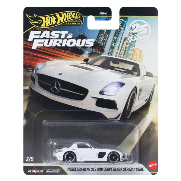 Hot Wheels Hot Wheels Premium Fast & Furious Mercedez-Bens SLS AMG Coupé Black Series 1:64 scale diecast model car