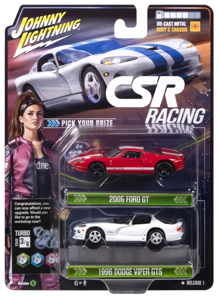 Johnny Lightning 2026 Release 1 CSR Racing B (2-Pack) Diecast (DUE OCTOBER 2026) 1:64 scale diecast model car