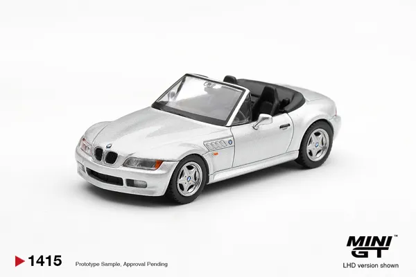 MINI GT BMW Z3 Titanium Silver (MGT01415) 1:64 scale diecast model car