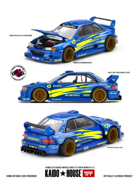 MINI GT Subaru Impreza WRX STI KAIDO WORKS V1 (KHMG318) diecast model car