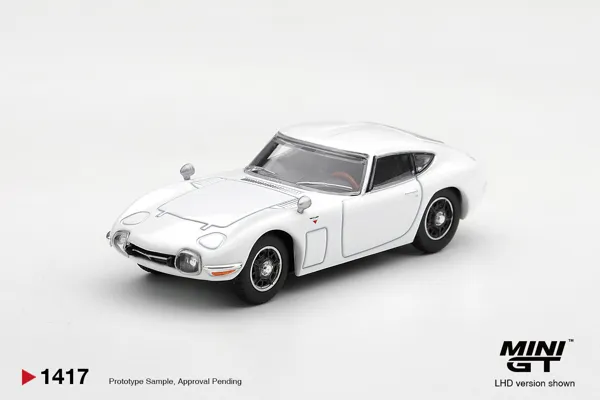 MINI GT Toyota 2000GT Pegasus White (MGT01417) 1:64 scale diecast model car