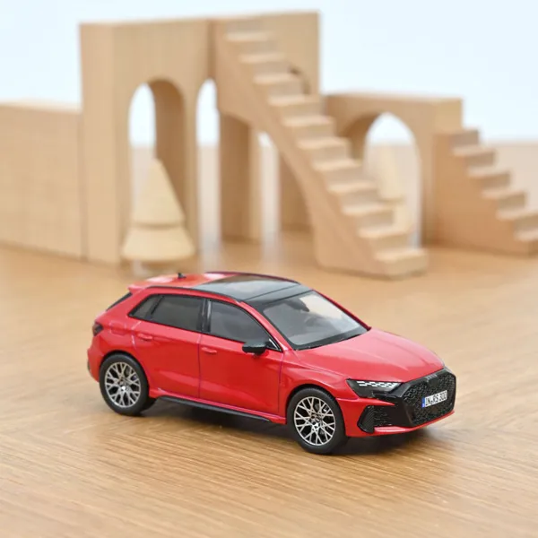 Norev Audi RS 3 Sportback 2025 Rouge Progressif 1:43 scale diecast model car