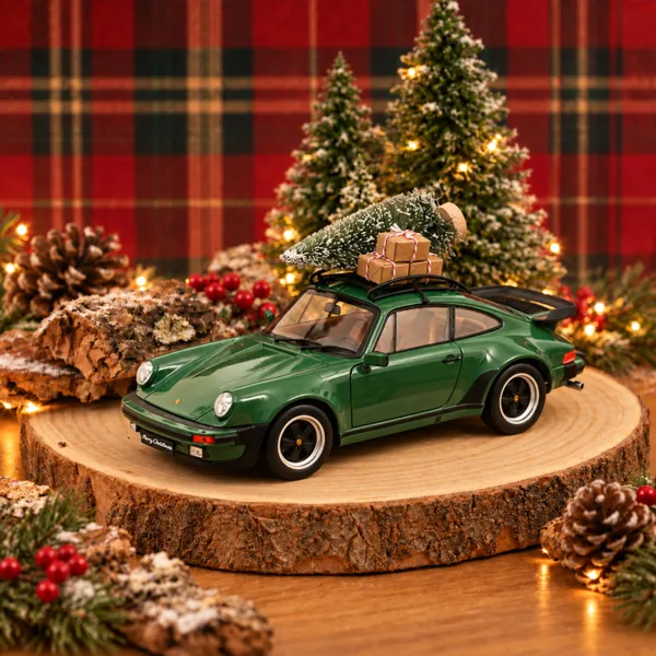 Norev Porsche 911 Turbo 3.3 1980 Vert Noël 1:18 scale diecast model car