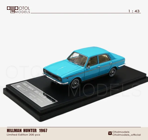 OTOL Models Hilman Hunter MK-ll (Paykan) Light Blue 1:43 scale resin model car