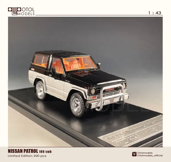 OTOL Models Nissan Patrol Black-Silver 1:43 scale resin model car