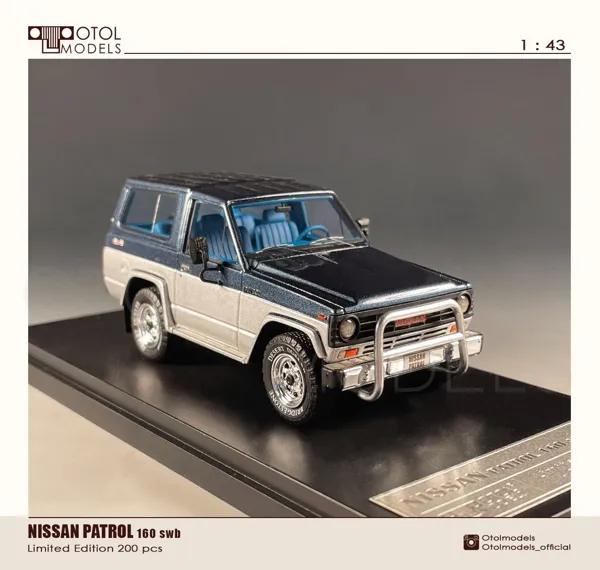 OTOL Models Nissan Patrol Blue-Silver 1:43 scale resin model car