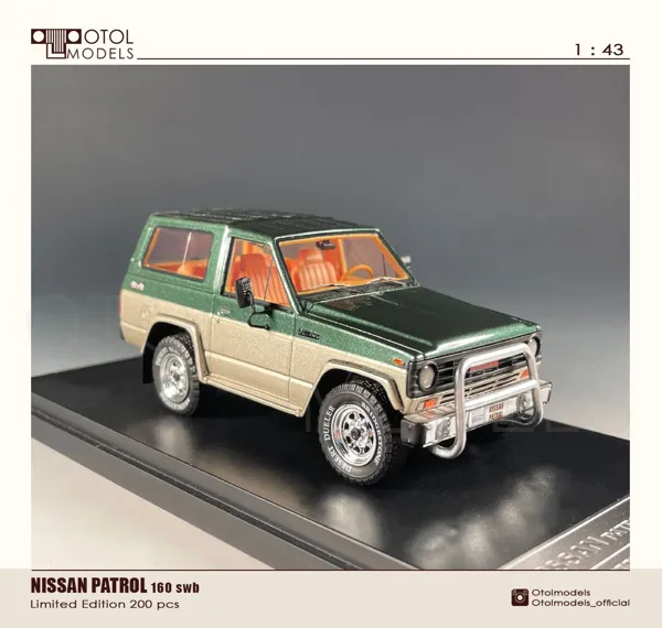 OTOL Models Nissan Patrol Green-Beige 1:43 scale resin model car