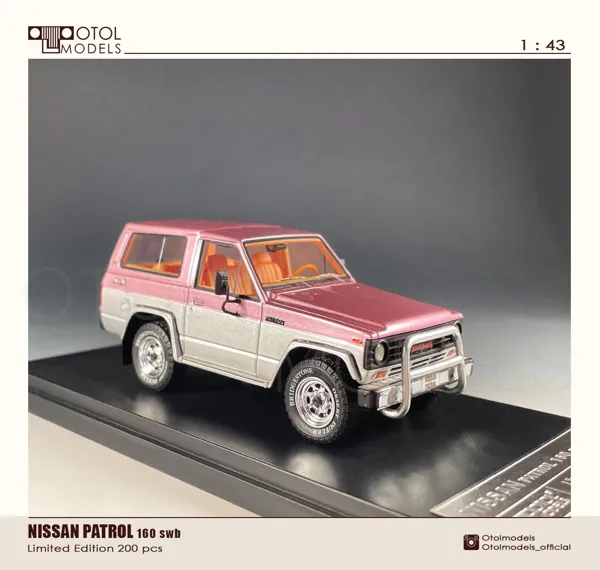 OTOL Models Nissan Patrol Pink-Silver 1:43 scale resin model car