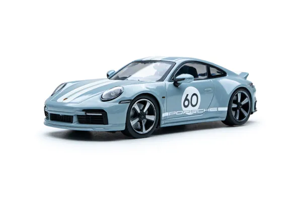 Solido Porsche 911 (992) Sport Classic - Sport Grey Metallic - 2023 1:43 scale diecast model car