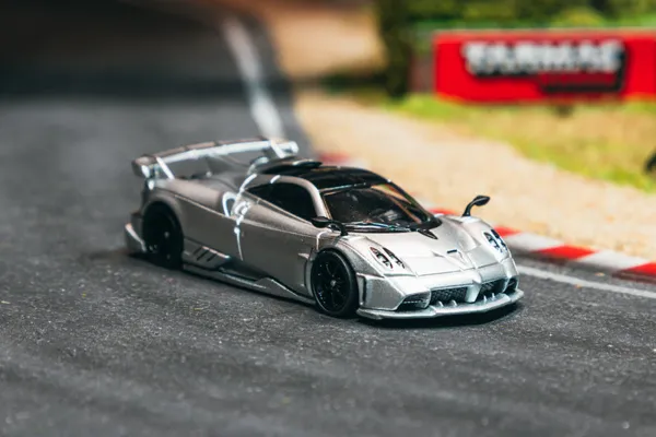Tarmac Works Pagani Imola Matt Silver 1:64 scale diecast model car