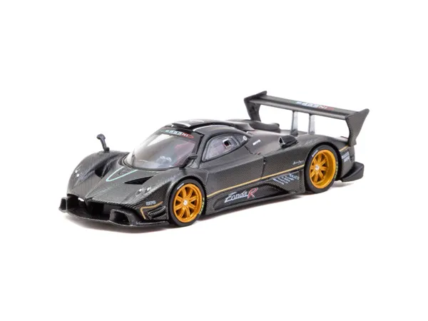 Tarmac Works Pagani Zonda R Matte Exposed Carbon Fiber 1:64 scale diecast model car