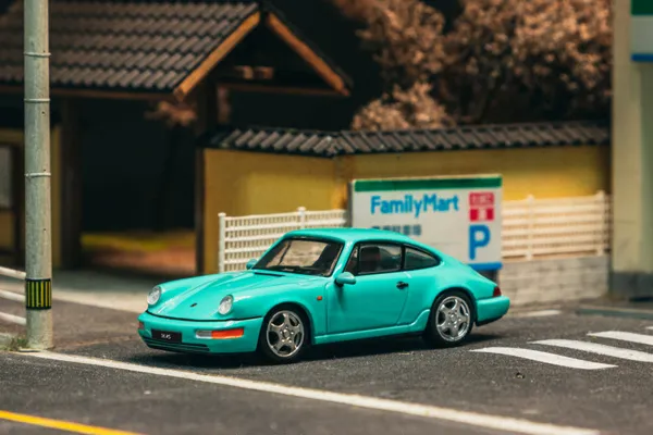 Tarmac Works Porsche 911 Carrera RS (964) Mint Green - Schuco x Tarmac Works COLLAB64 1:64 scale diecast model car