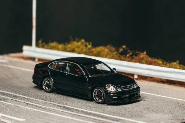 Tarmac Works VERTEX Toyota Aristo JZS161 Black - TOC Members Only Model 1:64 scale diecast model car